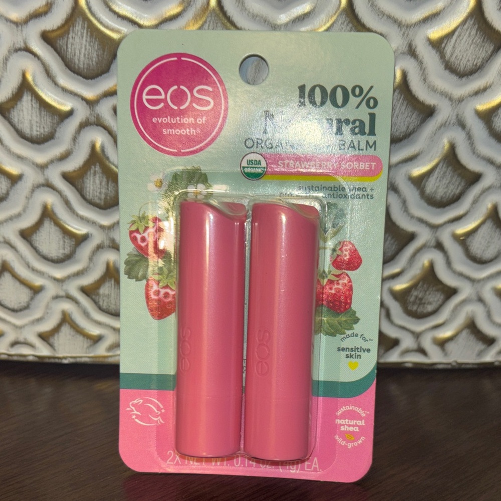 eos Strawberry Sorbet Lip Balm 2 pack - Strawberry Sorbet